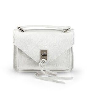 REBECCA MINKOFF Darren Mini white crossbody bag - leather